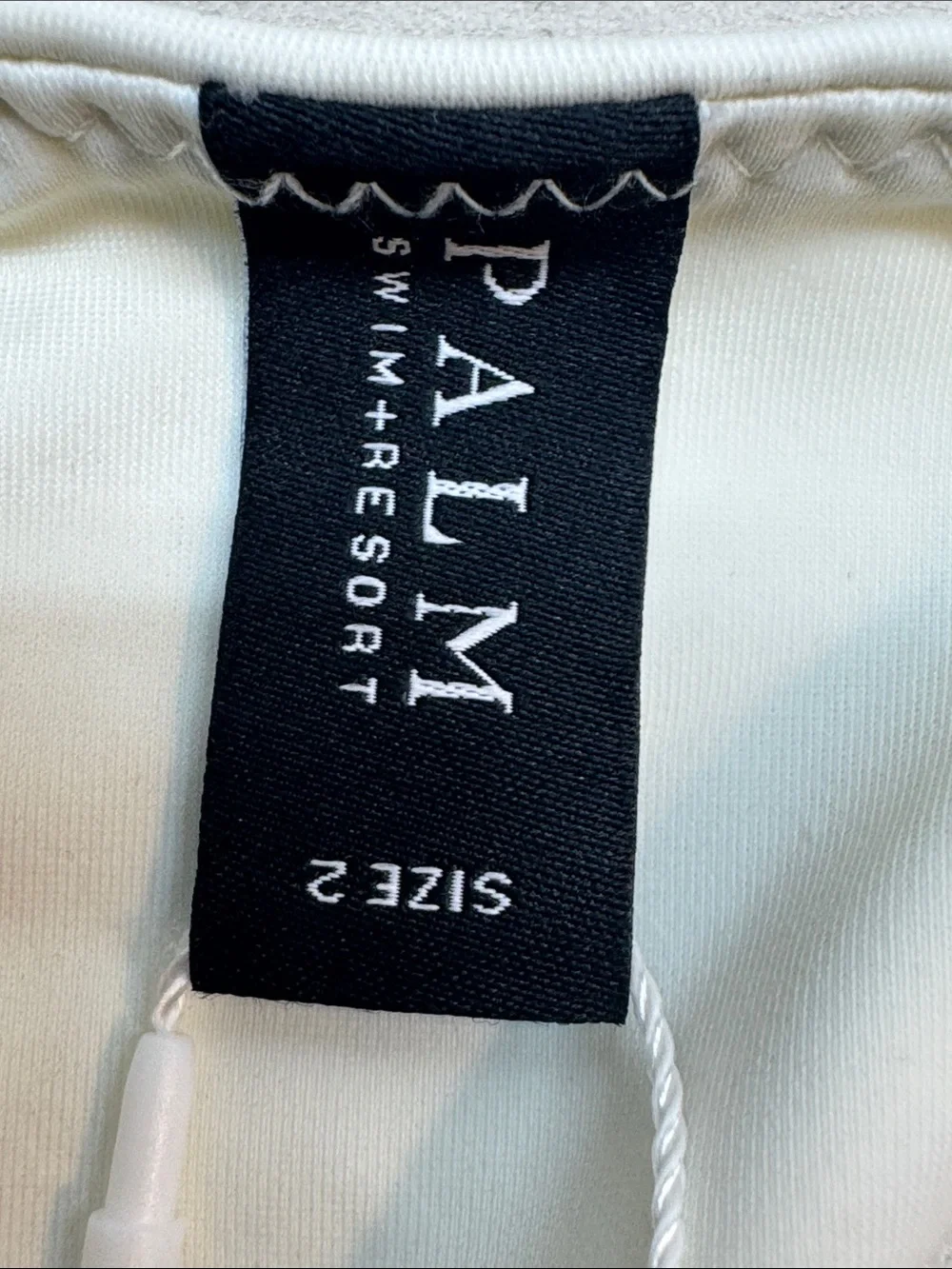 Palm swim + resort gathered elasticized